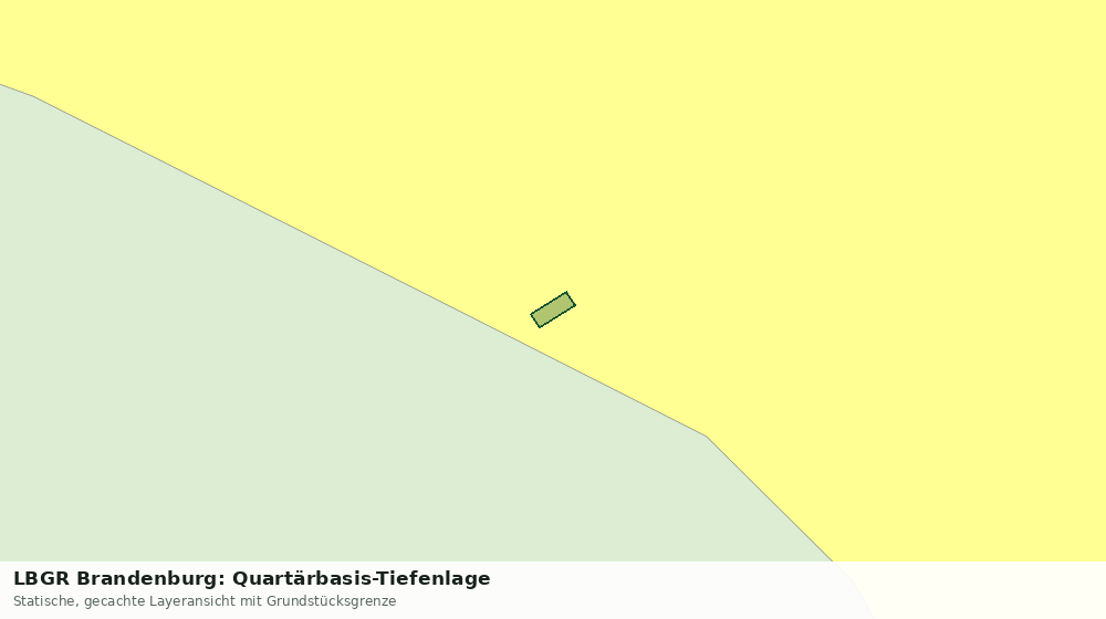 Statische Kartenansicht: LBGR Brandenburg: Quartärbasis-Tiefenlage