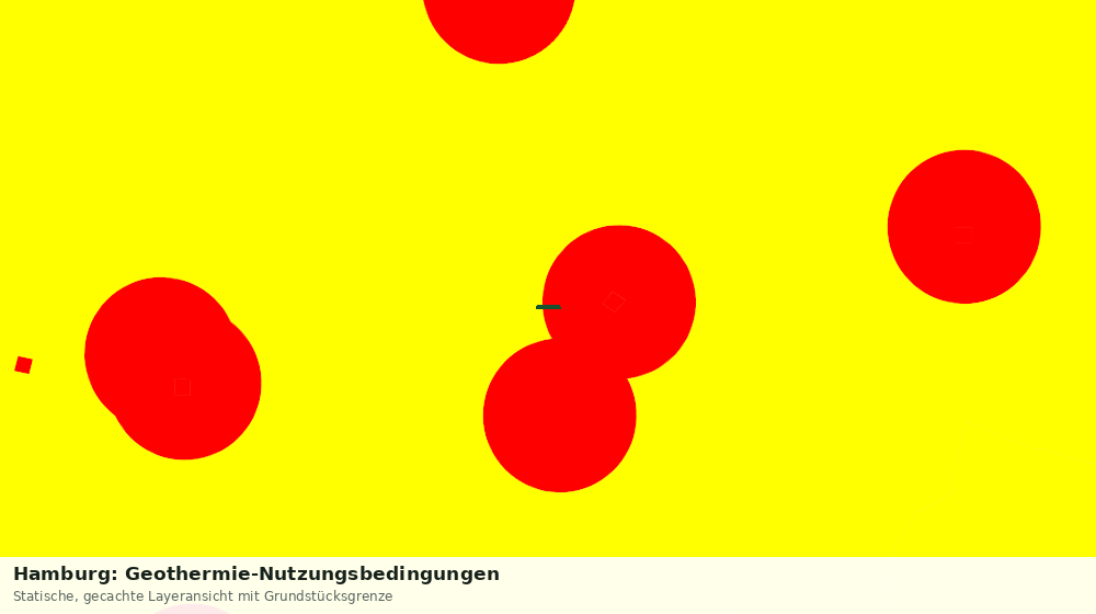 Statische Kartenansicht: Hamburg: Geothermie-Nutzungsbedingungen
