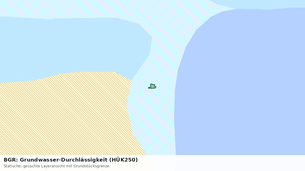 Statische Kartenansicht: BGR: Grundwasser-Durchlässigkeit (HÜK250)