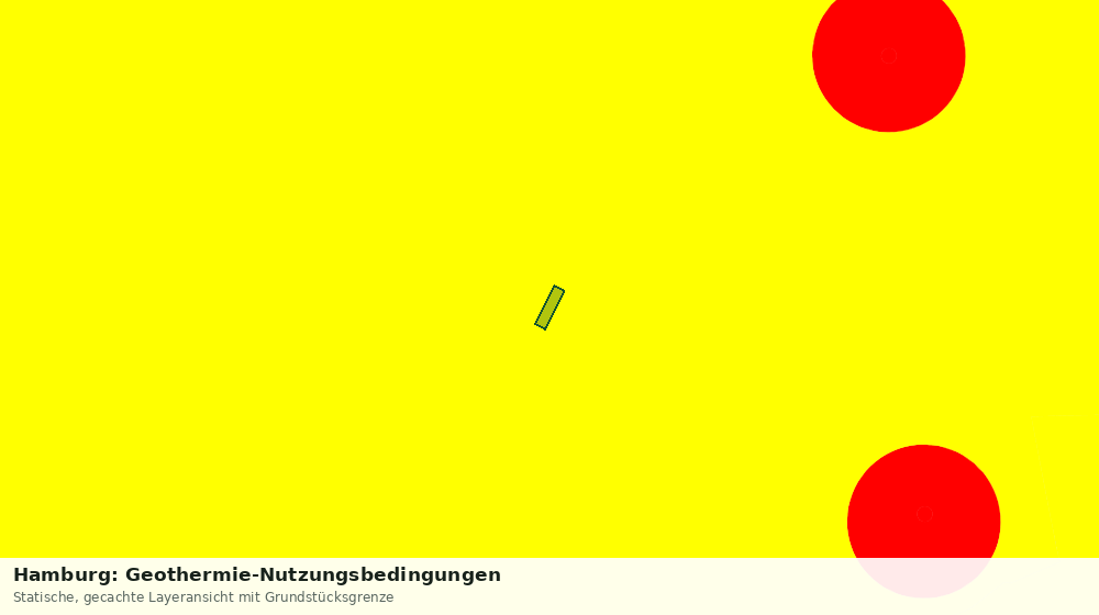 Statische Kartenansicht: Hamburg: Geothermie-Nutzungsbedingungen