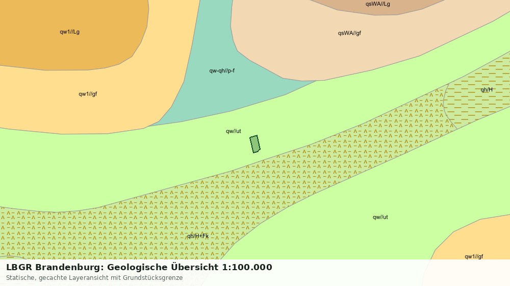 Statische Kartenansicht: LBGR Brandenburg: Geologische Übersicht 1:100.000