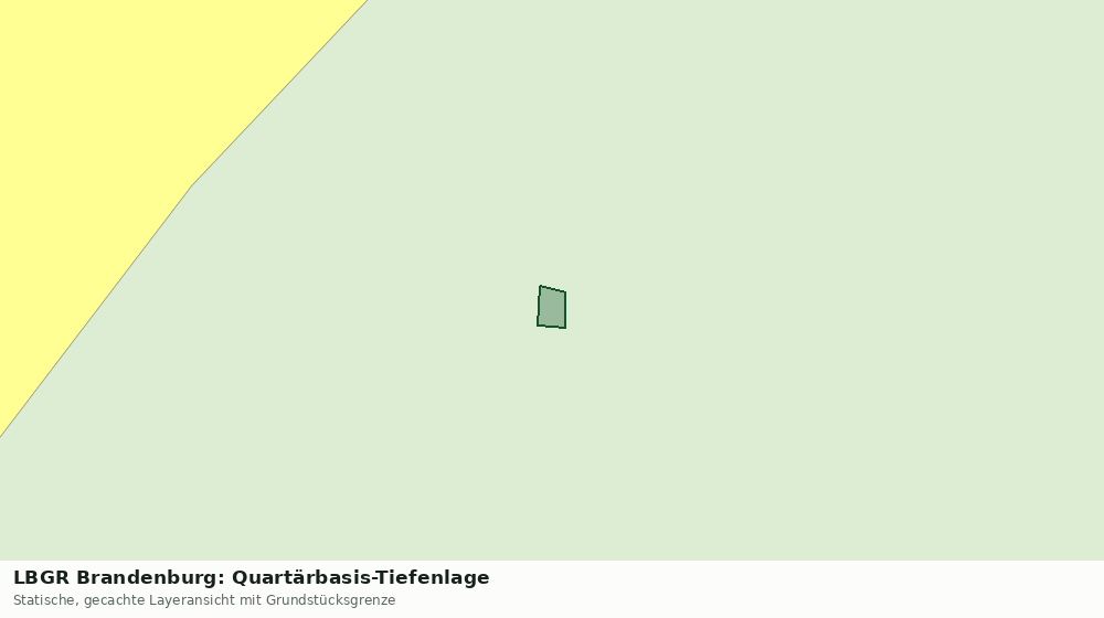 Statische Kartenansicht: LBGR Brandenburg: Quartärbasis-Tiefenlage