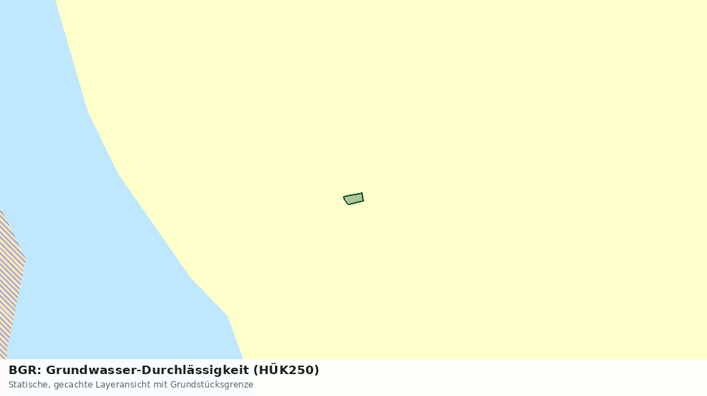 Statische Kartenansicht: BGR: Grundwasser-Durchlässigkeit (HÜK250)