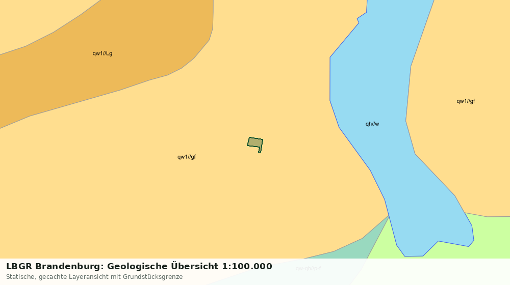 Statische Kartenansicht: LBGR Brandenburg: Geologische Übersicht 1:100.000