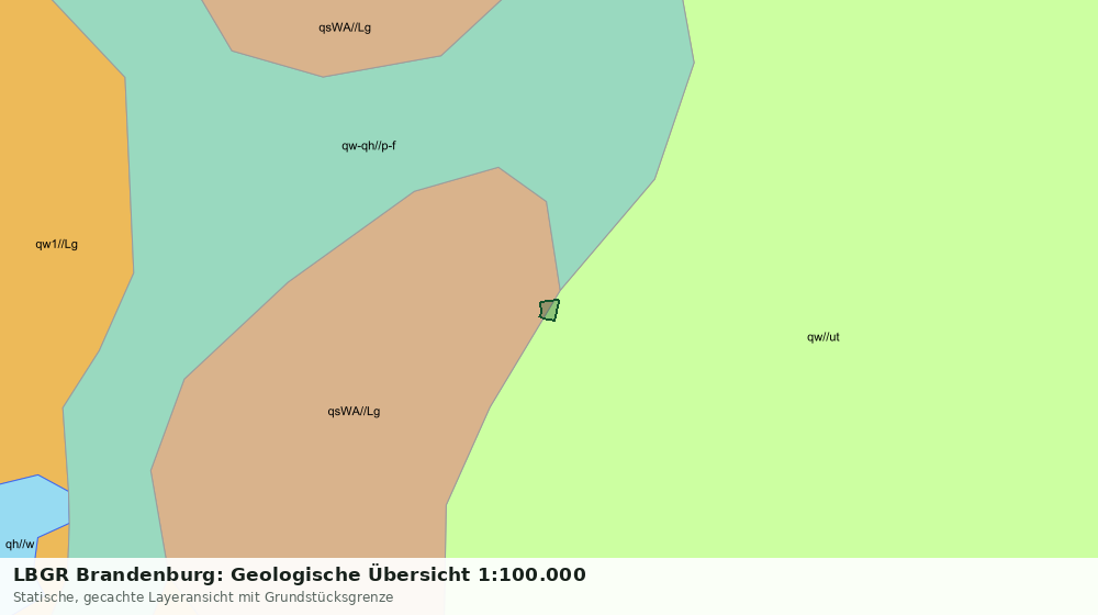 Statische Kartenansicht: LBGR Brandenburg: Geologische Übersicht 1:100.000