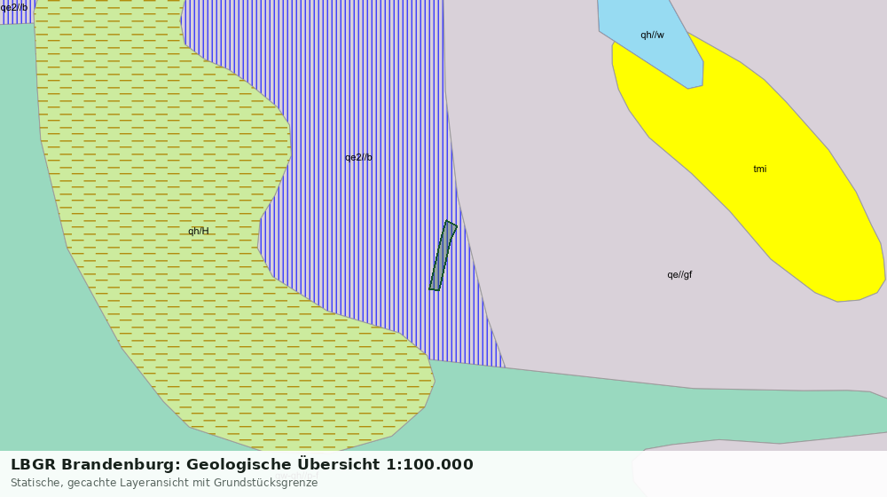 Statische Kartenansicht: LBGR Brandenburg: Geologische Übersicht 1:100.000