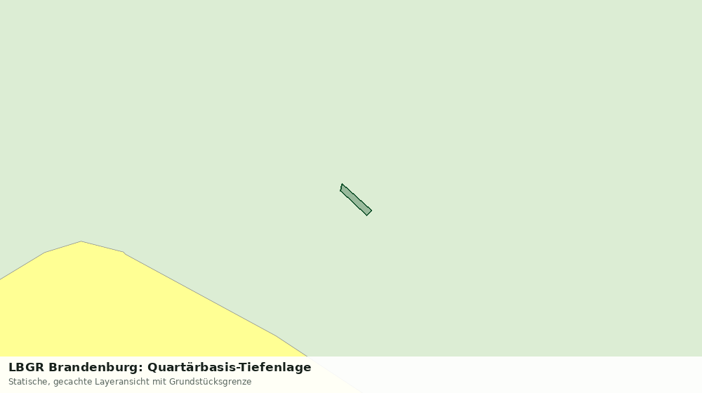 Statische Kartenansicht: LBGR Brandenburg: Quartärbasis-Tiefenlage