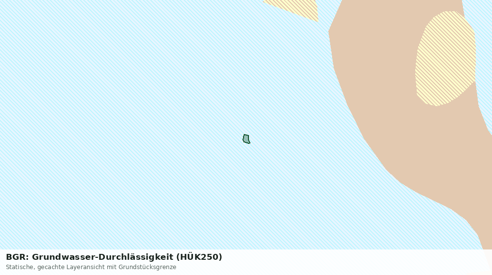 Statische Kartenansicht: BGR: Grundwasser-Durchlässigkeit (HÜK250)