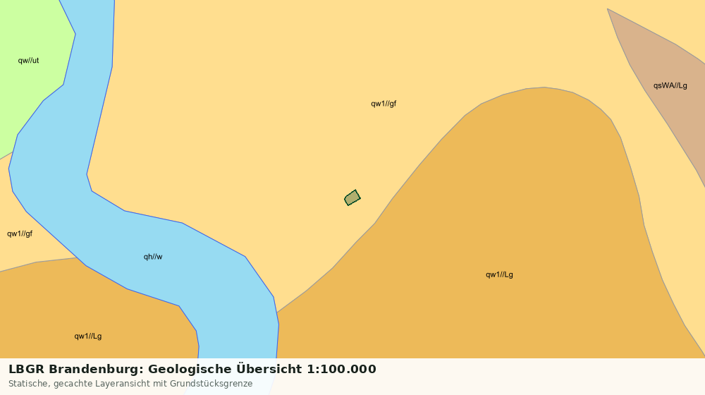 Statische Kartenansicht: LBGR Brandenburg: Geologische Übersicht 1:100.000