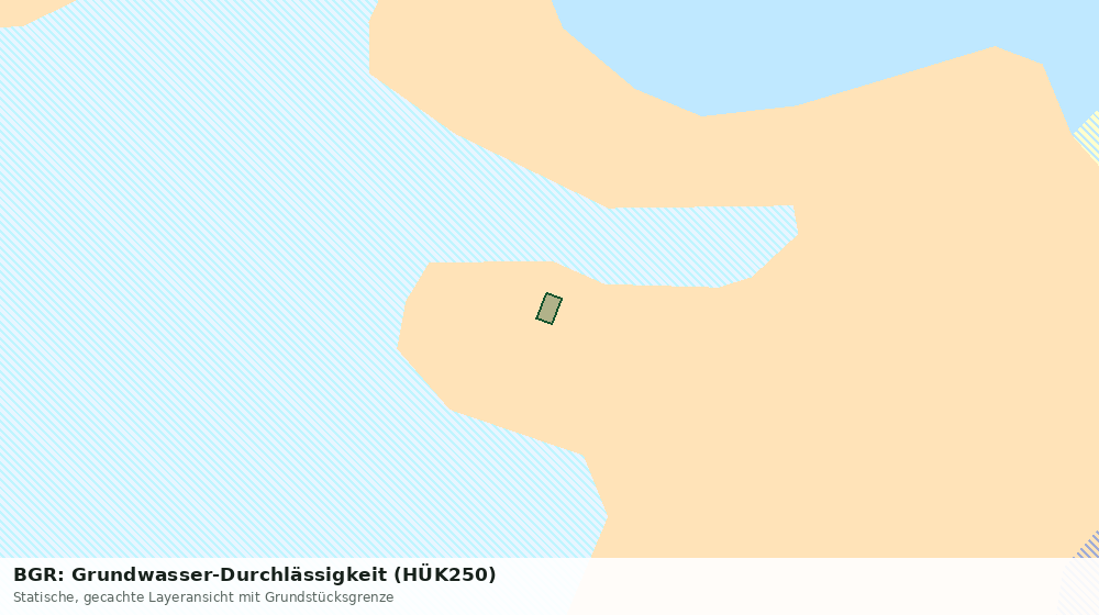 Statische Kartenansicht: BGR: Grundwasser-Durchlässigkeit (HÜK250)