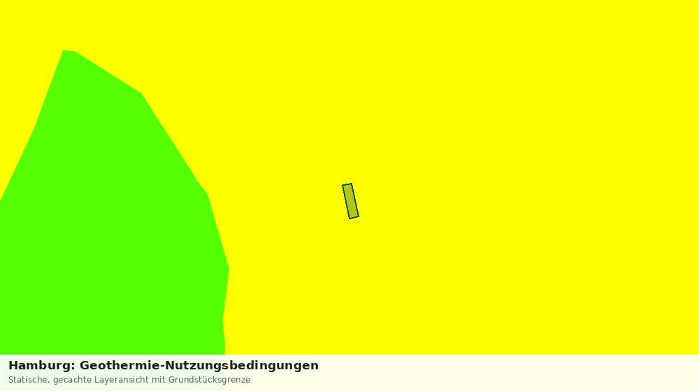 Statische Kartenansicht: Hamburg: Geothermie-Nutzungsbedingungen