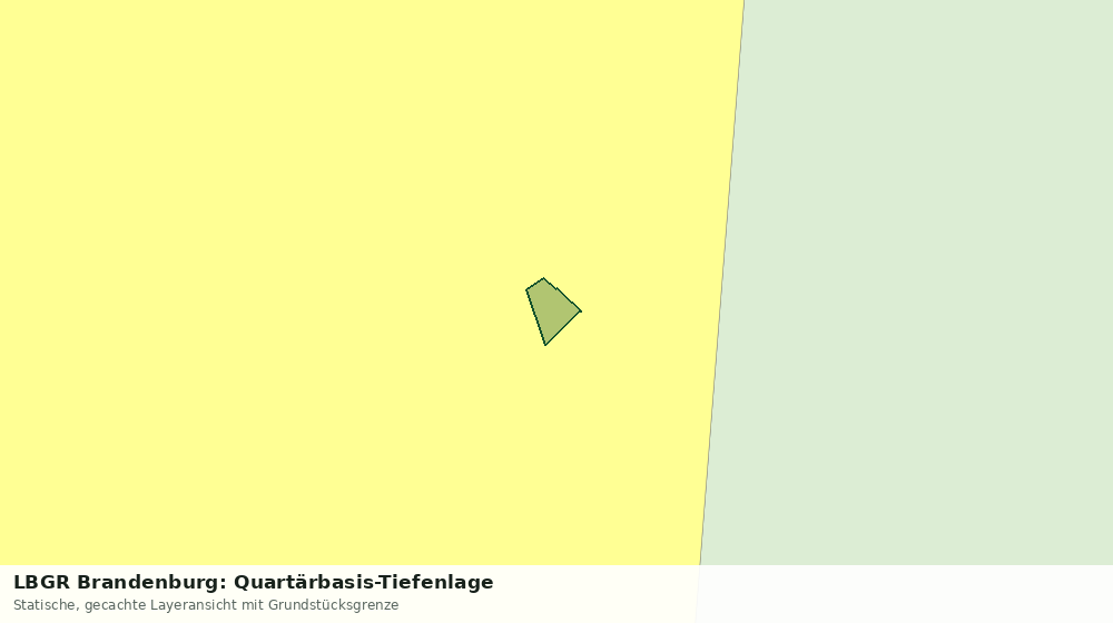 Statische Kartenansicht: LBGR Brandenburg: Quartärbasis-Tiefenlage