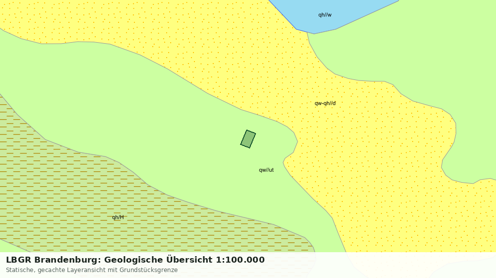 Statische Kartenansicht: LBGR Brandenburg: Geologische Übersicht 1:100.000