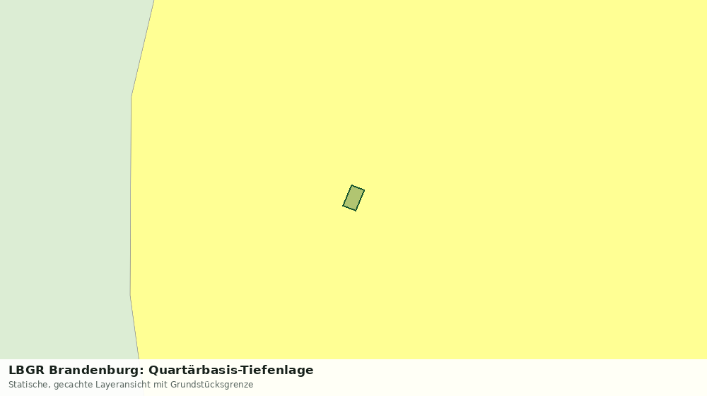 Statische Kartenansicht: LBGR Brandenburg: Quartärbasis-Tiefenlage