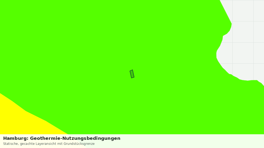Statische Kartenansicht: Hamburg: Geothermie-Nutzungsbedingungen