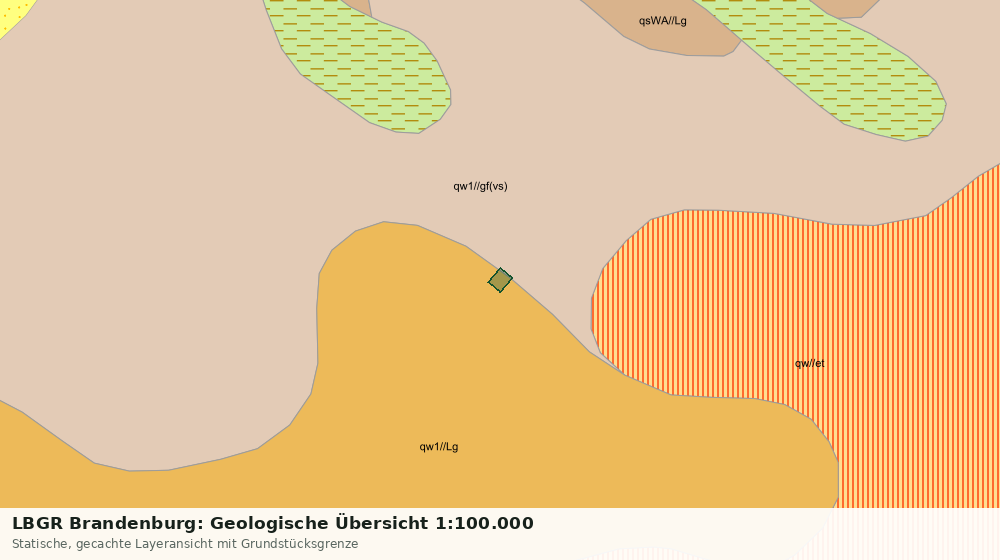 Statische Kartenansicht: LBGR Brandenburg: Geologische Übersicht 1:100.000