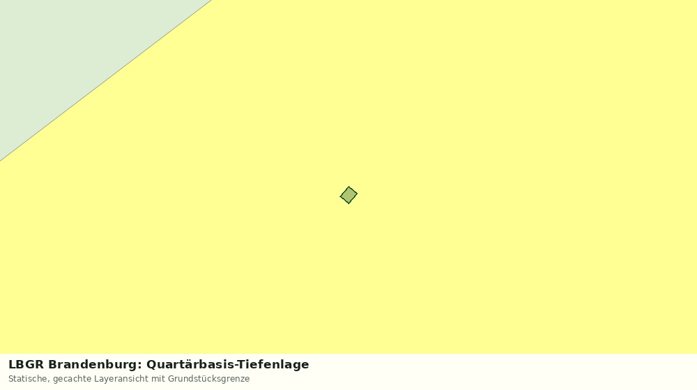 Statische Kartenansicht: LBGR Brandenburg: Quartärbasis-Tiefenlage