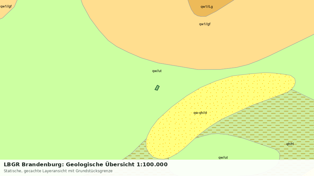 Statische Kartenansicht: LBGR Brandenburg: Geologische Übersicht 1:100.000