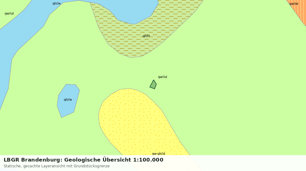 Statische Kartenansicht: LBGR Brandenburg: Geologische Übersicht 1:100.000