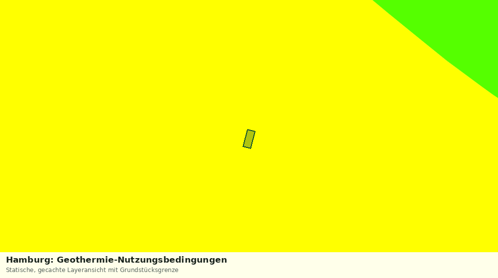 Statische Kartenansicht: Hamburg: Geothermie-Nutzungsbedingungen