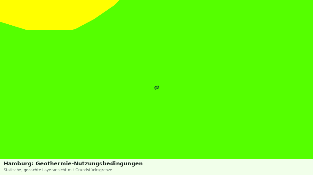 Statische Kartenansicht: Hamburg: Geothermie-Nutzungsbedingungen