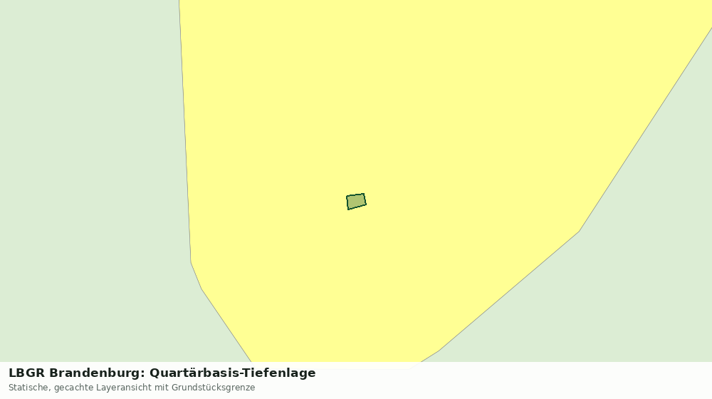 Statische Kartenansicht: LBGR Brandenburg: Quartärbasis-Tiefenlage