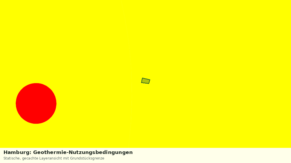 Statische Kartenansicht: Hamburg: Geothermie-Nutzungsbedingungen