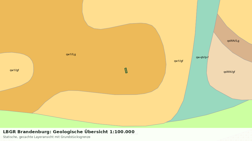 Statische Kartenansicht: LBGR Brandenburg: Geologische Übersicht 1:100.000