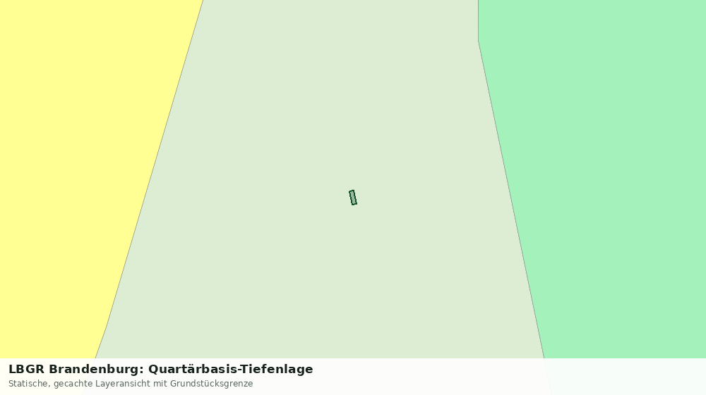 Statische Kartenansicht: LBGR Brandenburg: Quartärbasis-Tiefenlage
