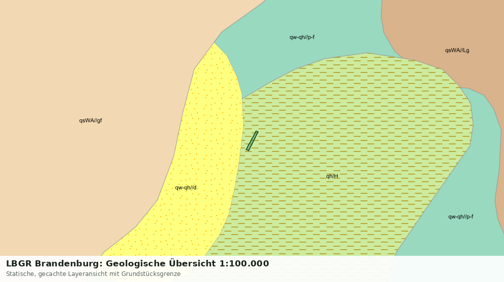 Statische Kartenansicht: LBGR Brandenburg: Geologische Übersicht 1:100.000