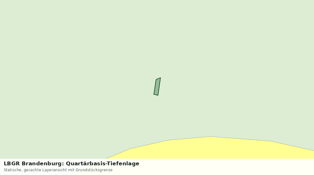 Statische Kartenansicht: LBGR Brandenburg: Quartärbasis-Tiefenlage