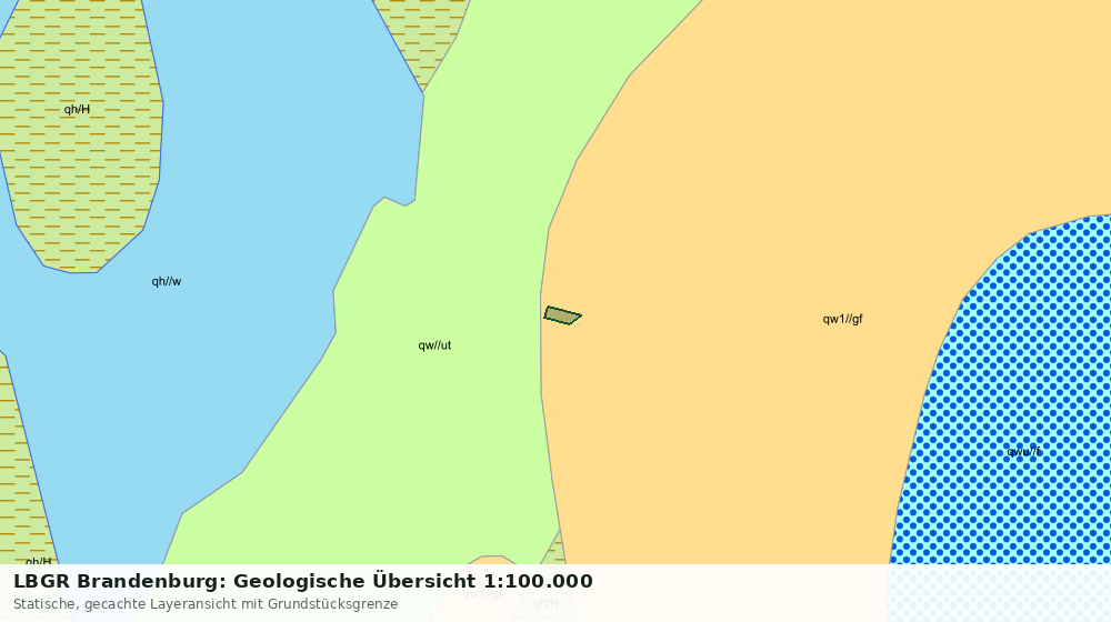 Statische Kartenansicht: LBGR Brandenburg: Geologische Übersicht 1:100.000