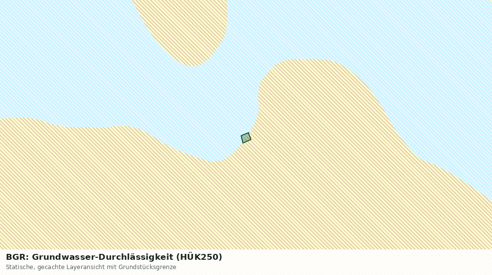 Statische Kartenansicht: BGR: Grundwasser-Durchlässigkeit (HÜK250)