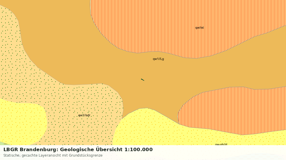 Statische Kartenansicht: LBGR Brandenburg: Geologische Übersicht 1:100.000