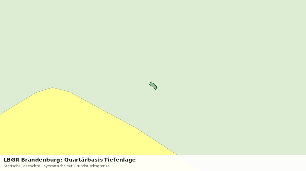 Statische Kartenansicht: LBGR Brandenburg: Quartärbasis-Tiefenlage