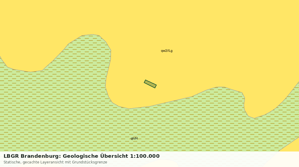 Statische Kartenansicht: LBGR Brandenburg: Geologische Übersicht 1:100.000