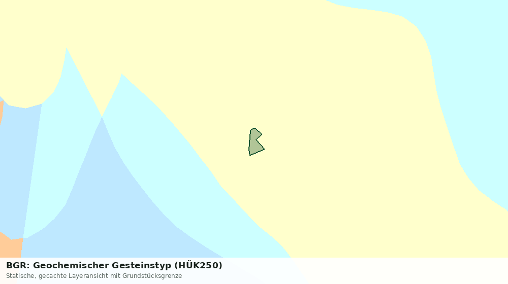 Statische Kartenansicht: BGR: Geochemischer Gesteinstyp (HÜK250)