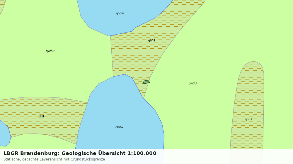 Statische Kartenansicht: LBGR Brandenburg: Geologische Übersicht 1:100.000