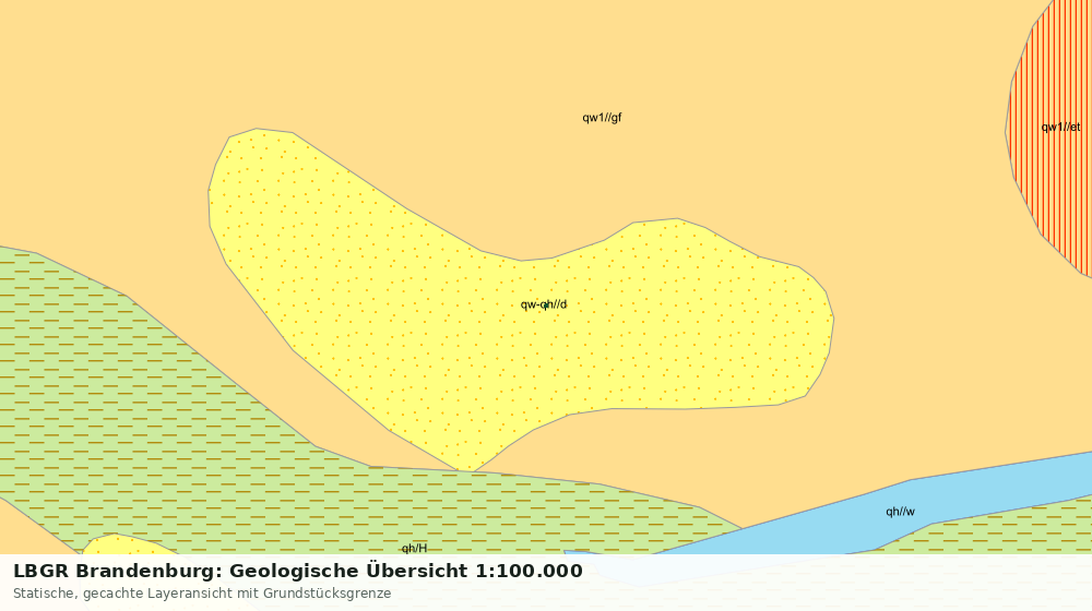 Statische Kartenansicht: LBGR Brandenburg: Geologische Übersicht 1:100.000