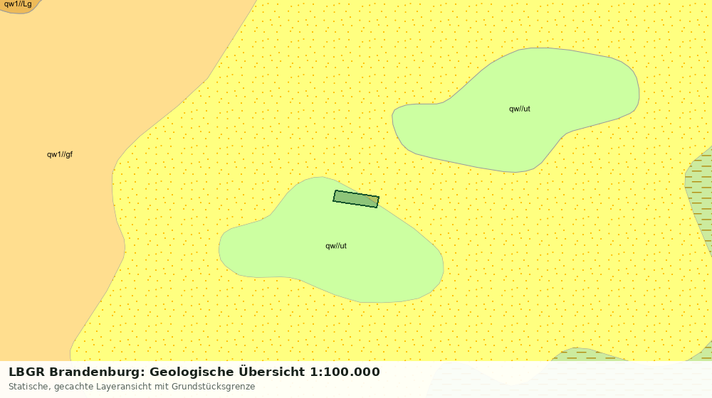 Statische Kartenansicht: LBGR Brandenburg: Geologische Übersicht 1:100.000