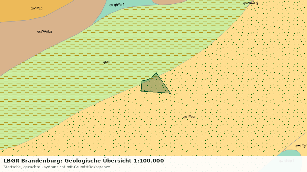 Statische Kartenansicht: LBGR Brandenburg: Geologische Übersicht 1:100.000