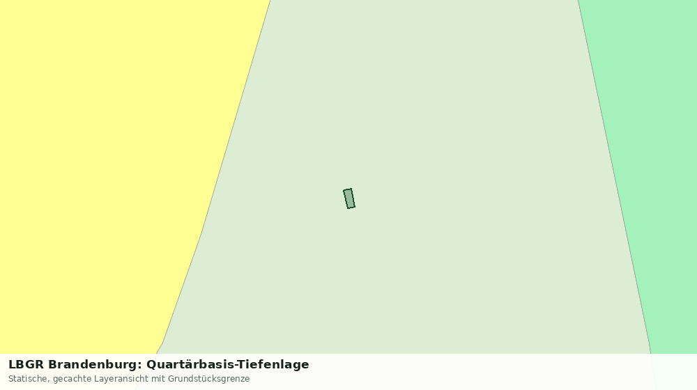 Statische Kartenansicht: LBGR Brandenburg: Quartärbasis-Tiefenlage