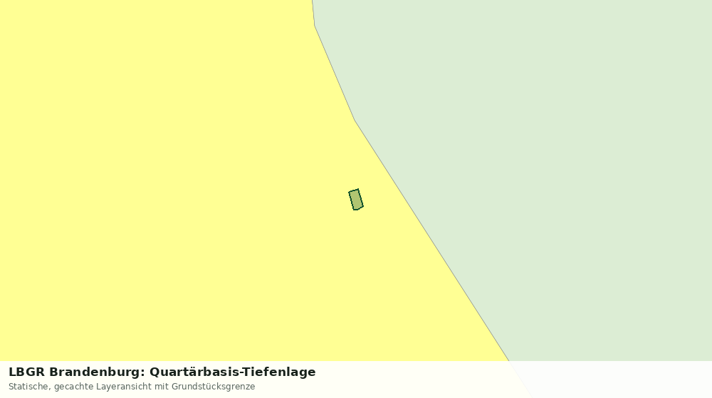 Statische Kartenansicht: LBGR Brandenburg: Quartärbasis-Tiefenlage