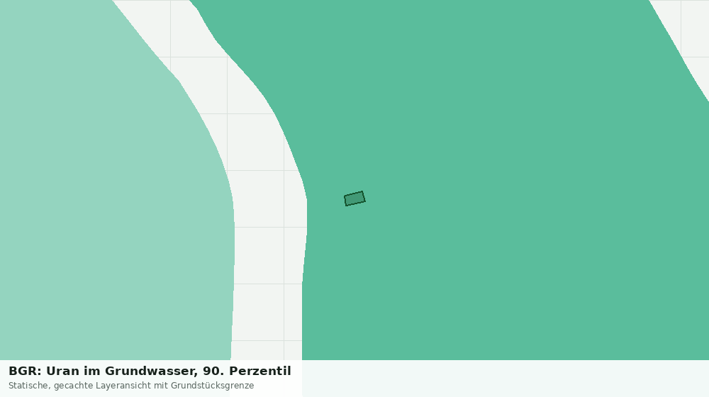 Statische Kartenansicht: BGR: Uran im Grundwasser, 90. Perzentil