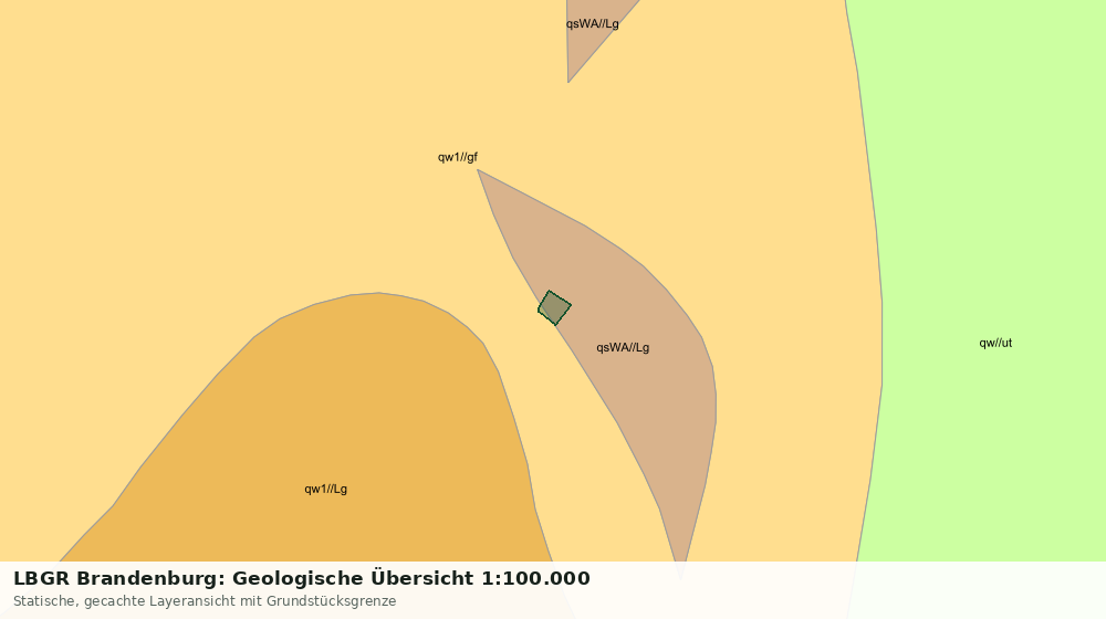 Statische Kartenansicht: LBGR Brandenburg: Geologische Übersicht 1:100.000