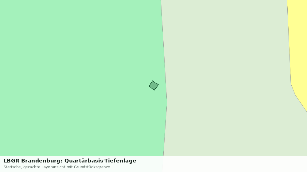 Statische Kartenansicht: LBGR Brandenburg: Quartärbasis-Tiefenlage