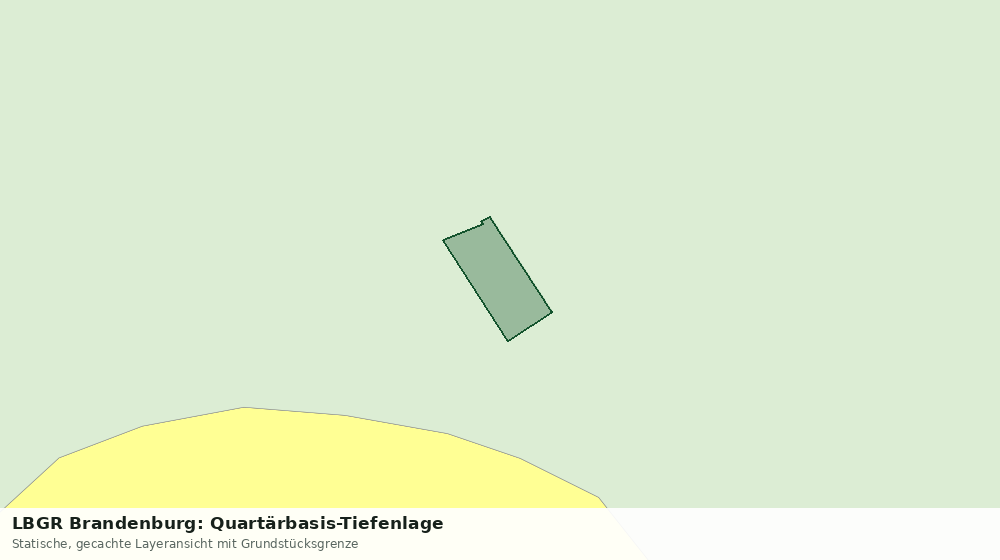 Statische Kartenansicht: LBGR Brandenburg: Quartärbasis-Tiefenlage
