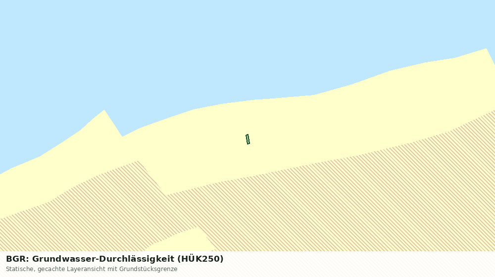 Statische Kartenansicht: BGR: Grundwasser-Durchlässigkeit (HÜK250)