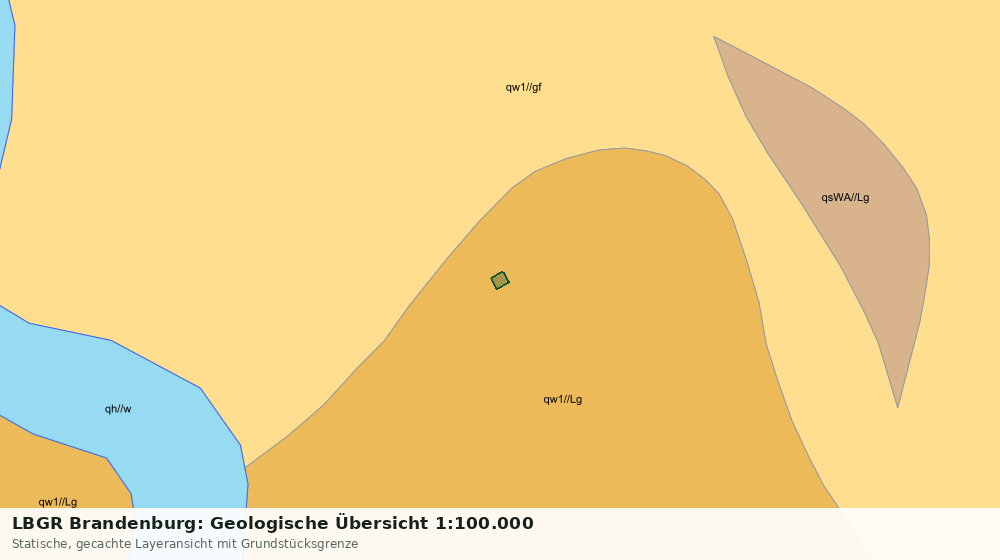 Statische Kartenansicht: LBGR Brandenburg: Geologische Übersicht 1:100.000