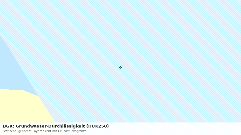 Statische Kartenansicht: BGR: Grundwasser-Durchlässigkeit (HÜK250)